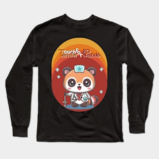 Tender Touch for Red Panda Long Sleeve T-Shirt